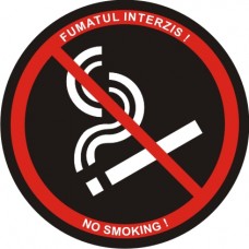 Nu fumati rotund N 13cm